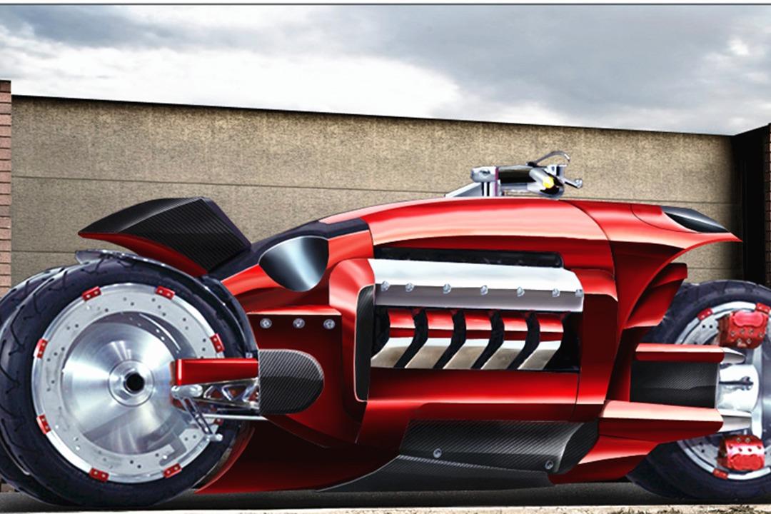 Dodge Tomahawk с фоном