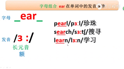 Ear组合单词发音规则 搜狗搜索