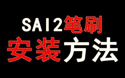 Sai2笔刷包怎么安装 搜狗搜索