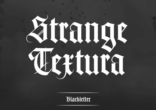 這一風格字體起源於blackletter,來自古羅馬的一種手寫體,在十五世紀