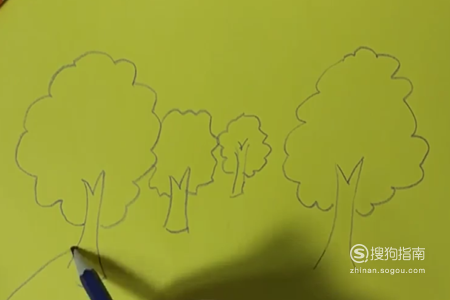 简笔画的森林怎么画 怎么画森林简笔画