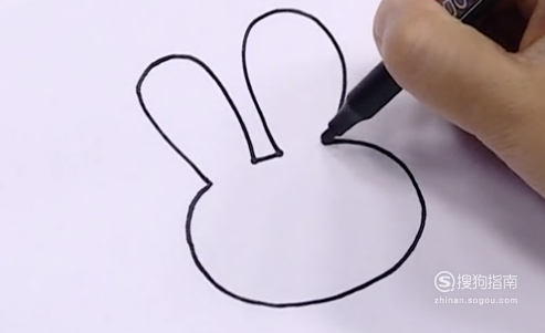 画一画小动物和小兔子 儿童学画小动物：[12]小兔子