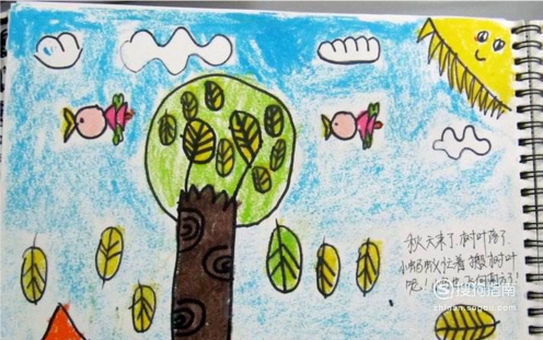 秋天的儿童画怎么画简单又漂亮图片 秋天的儿童画怎么画