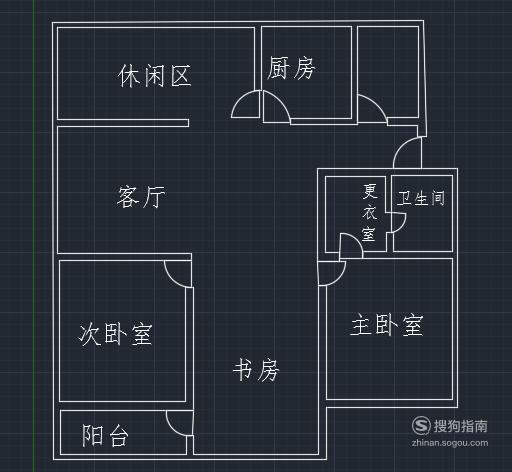 cad建筑室内平面图的绘图步骤