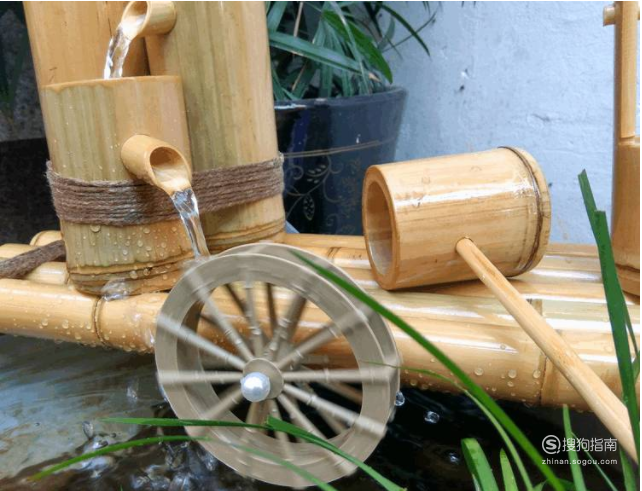 竹筒流水器的制作方法 手工制作竹筒循环流水