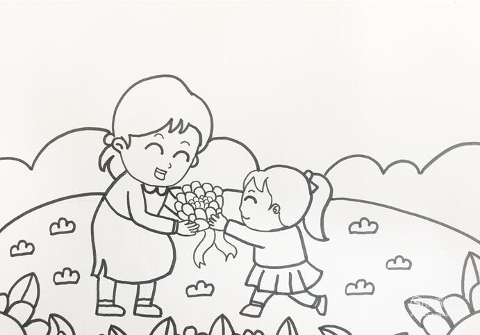 母亲节简笔画大全简单又漂亮 简笔画系列-母亲节怎么画简单的画