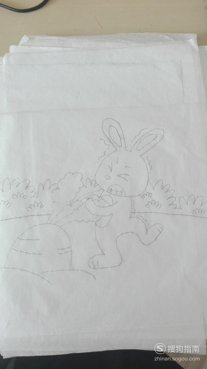 如何画小兔子拔萝卜的简笔画优质首发