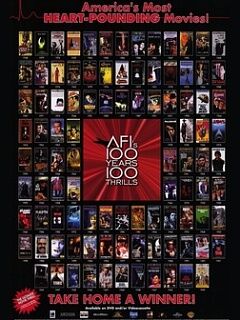 AFI's 100 Years... 100 Thrills: America's Most Heart-Pounding Movies